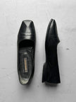 ISSEY MIYAKE - 1980s SCULPTURAL SQUARE TOE LOAFERS