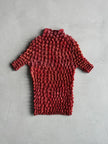 HIROKO KOSHINO BIS - 1990s 3D SPIKE SHORT SLEEVE TOP