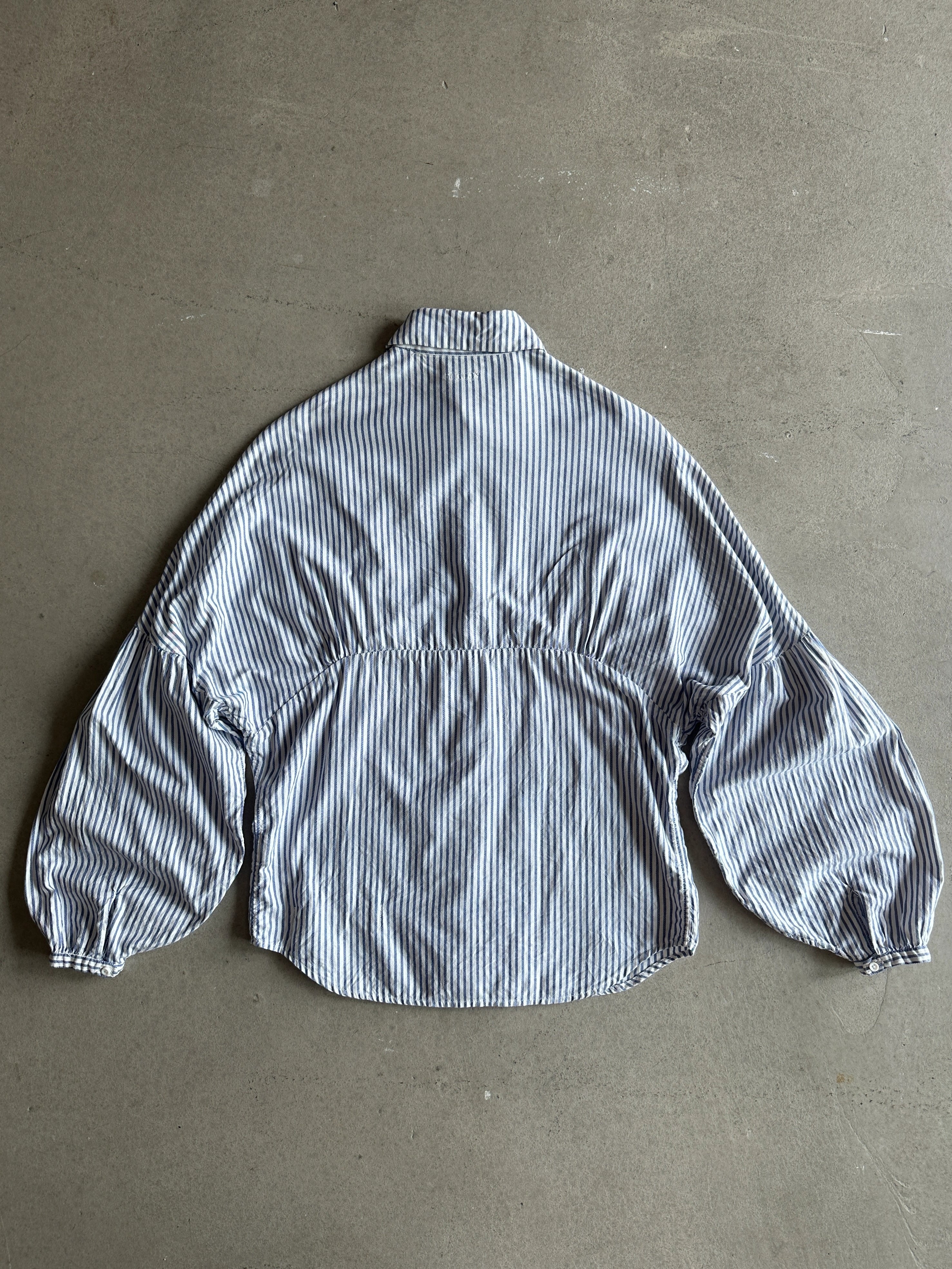 KAPITAL - 1990s ASYMMETRICAL FRONT STRIPED SHIRT