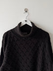 ISSEY MIYAKE - early 1980s 3D CUT OUT KNIT TURTLENECK JUMPER