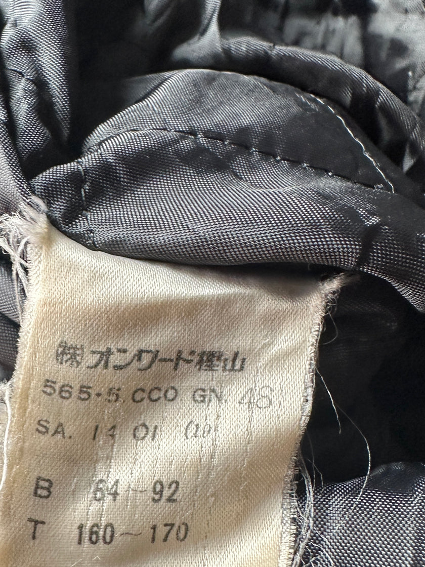 JEAN PAUL GAULTIER JEANS - 1990s LONG COAT WITH CONTRASTING SEAMS