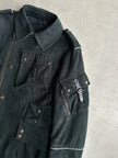 ANDREW MACKENZIE - 2000s ASYMMETRICAL ZIP CARGO JACKET