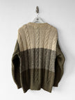 ICEBERG BY J.C. DE CASTELBAJAC - 1980s COLOR BLOCK PANELLED KNIT JUMPER WITH CORDUROY PANELS