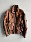 1980s LEATHER AVIATOR BOMBER JACKET