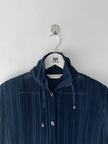MASAKI MATSUSHIMA - 2000s PLEATED BLOUSE WITH DRAWSTRING COLLAR