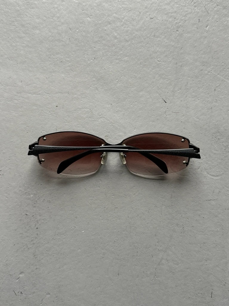 KATHARINE HAMNETT  - 1990s RIMLESS SUNGLASSES WITH EXPOSED BOLTS