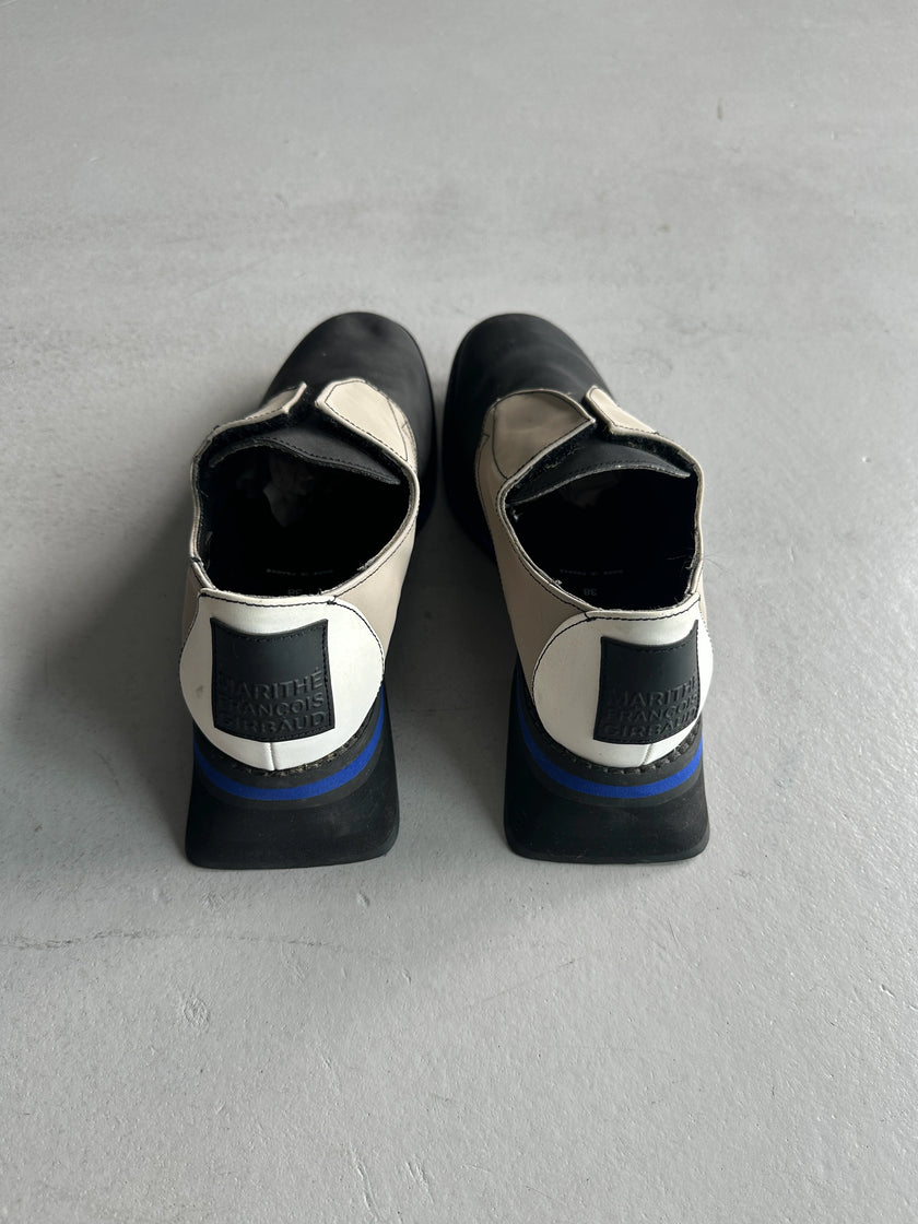 MARITHÉ + FRANÇOIS GIRBAUD - S/S 1998 SQUARE HEEL SLIP ON SHOES