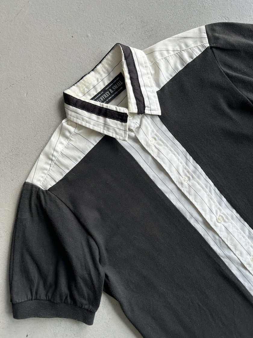 GEOFFREY B.SMALL - 1990s SHORT SLEEVE PANELED SHIRT