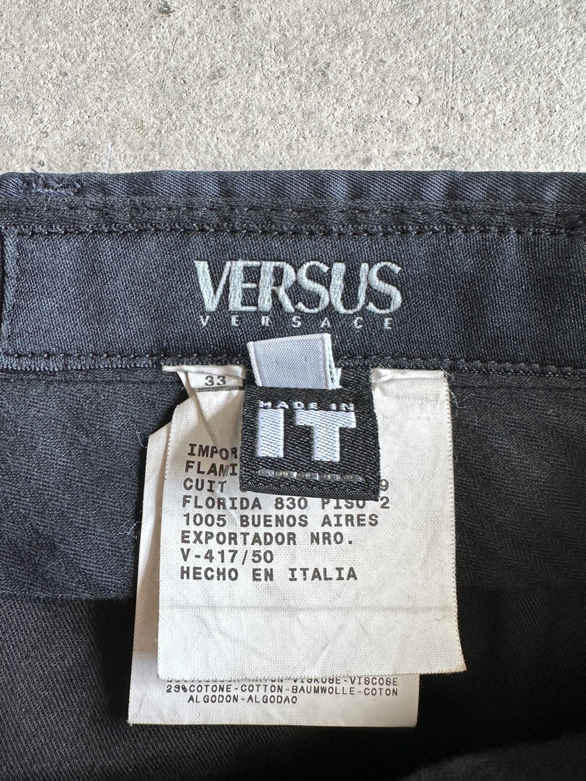 VERSUS VERSACE - 1990s FRONT PLEATS TAILORED TROUSERS