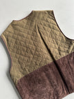 1980s QUILTED BUTTONED VEST GILET