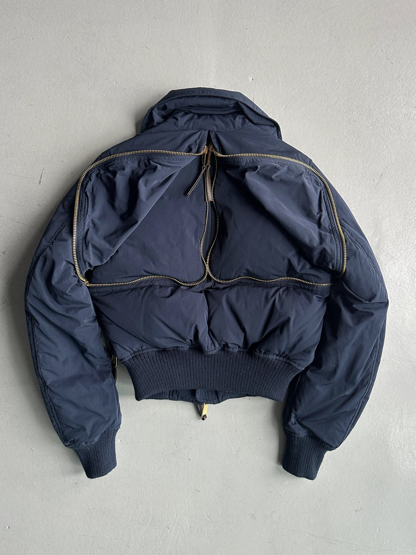 DSQUARED2 - F/W 2009 CROP FIT MULTI ZIP PUFFER BOMBER JACKET