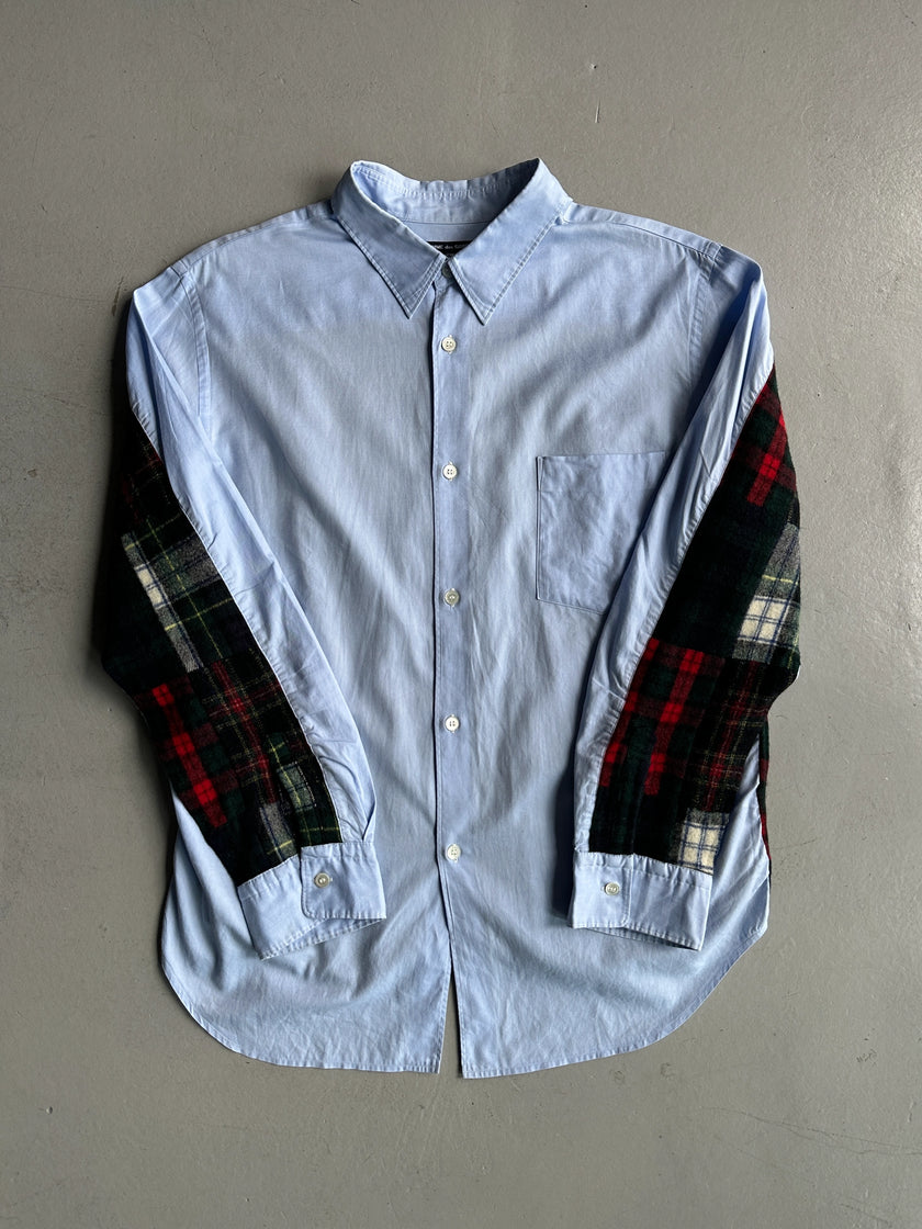COMME DES GARÇONS HOMME - A/W 2011 PATCHWORK FLANNEL BACK LONG SLEEVE SHIRT