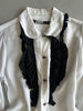 COMME DES GARÇONS - A/W 2010 RUFLLED FRONT SILKY LONG SLEEVE SHIRT