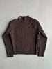 DANIELE ALESSANDRINI - 1990s RIBBED KNIT JUMPER WITH FULL ASYMMETRICAL SIDE ZIP