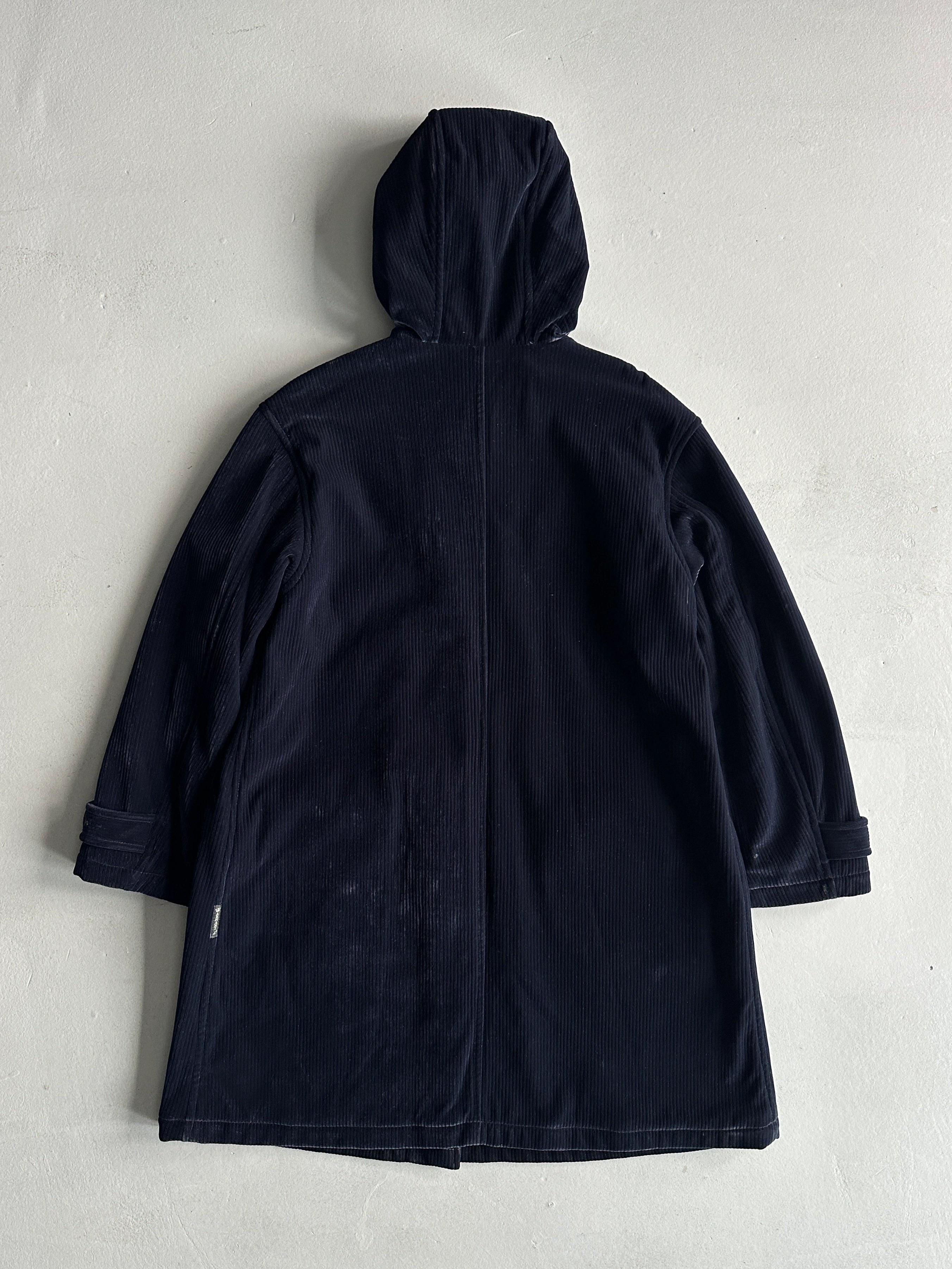 ARMANI JEANS - 1990s CORDUROY HOODED COAT