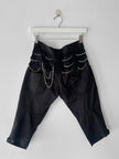 MARITHÉ + FRANÇOIS GIRBAUD - S/S 2008 PANELED CROPPED TROUSERS WITH CHAIN DETAILS