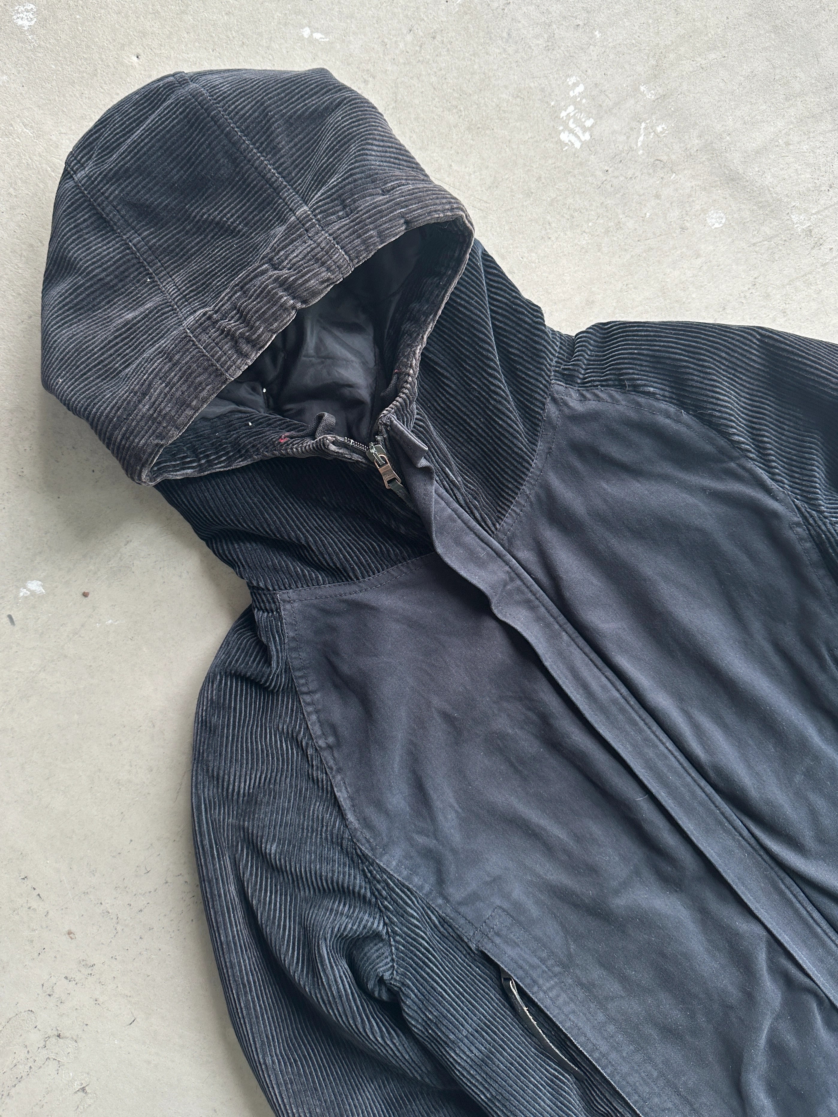 ARMANI EXCHANGE - 1990s BOMBER JACKET WITH CORDUROY DETAILS