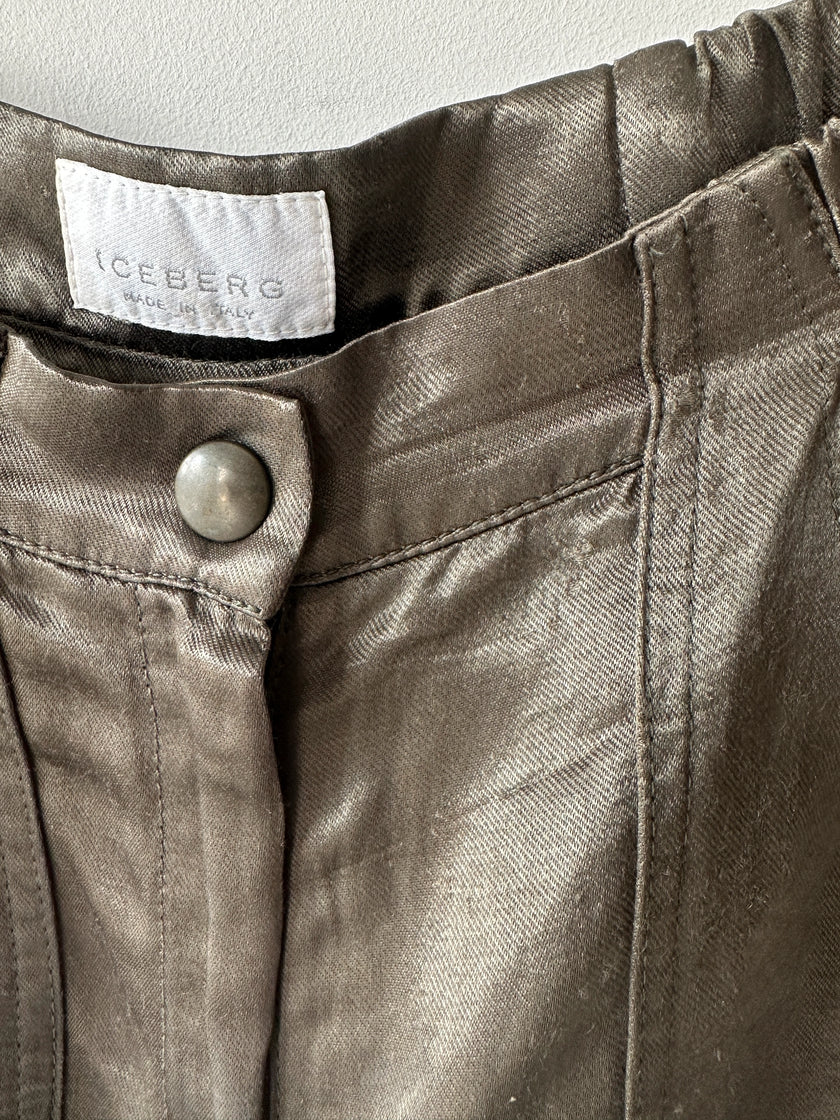 ICEBERG - early 2000s CROPPED CARGO TROUSERS
