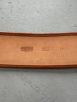 MOSCHINO - late 1980s PERFORATED LEATHER WIDE WAIST BELT