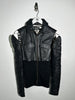 DOLCE & GABBANA - S/S 2003 2 IN 1 LEATHER JACKET WITH PANELED WAIST AND ZIP OFF SLEEVE