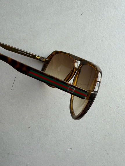GUCCI - 2010s OVERSIZED AVIATOR SUNGLASSES