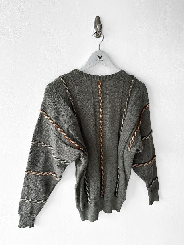 ISSEY MIYAKE -  circa 1984 OVERSIZED JUMPER WITH 3D KNIT DETAILING