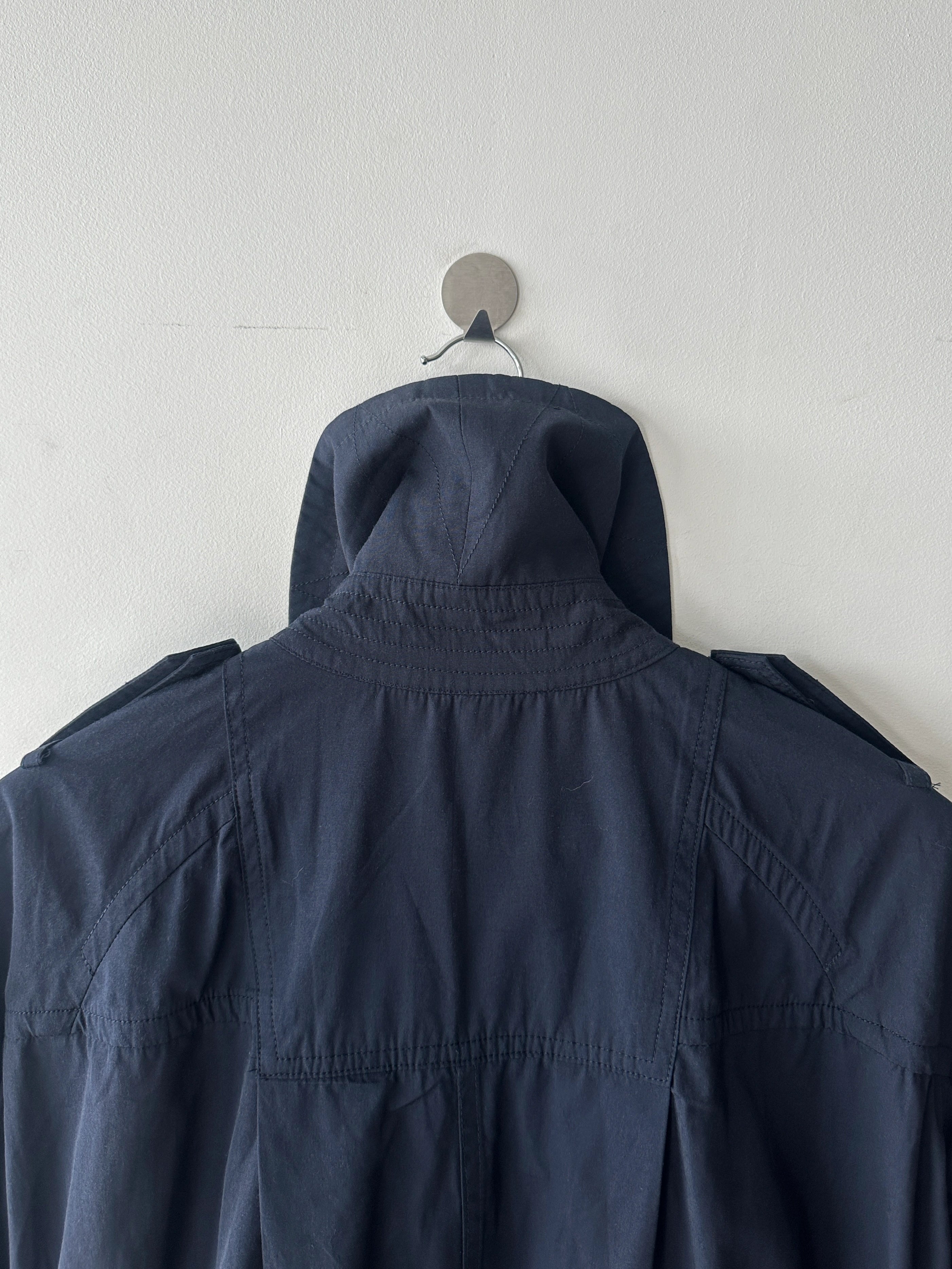 SACAI - S/S 2017 DOUBLE BREASTED TRENCH COAT WITH DRAWCORD GATHERED HEM
