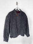 VALENTINO - 1980s BOXY FIT HERRINGBONE BOMBER JACKET