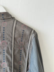 UNDERCOVERISM - early 2000s LINEN JACKET WITH CONTRASTING SLEEVE