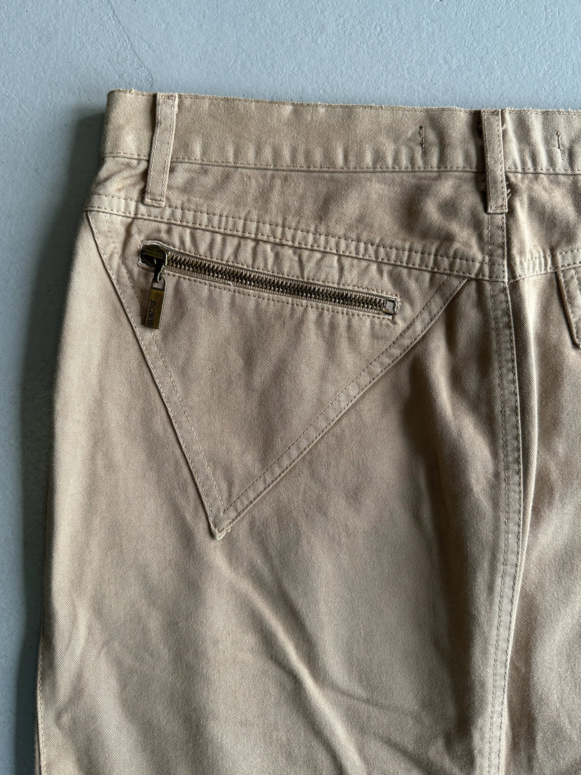 JUST CAVALLI - 2000s MULTI ZIP MIDI SKIRT