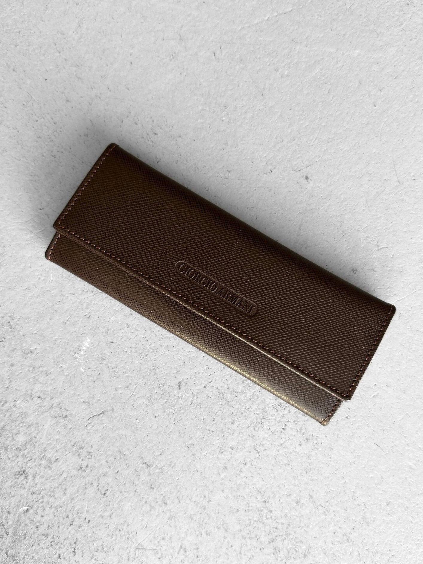 GIORGIO ARMANI - 1990s LEATHER KEY HOLDER