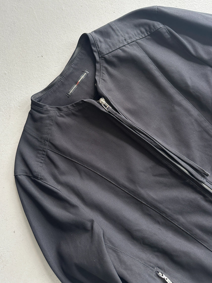 JEAN PAUL GAULTIER OBJET - 1990s TEXTURED BIKER JACKET