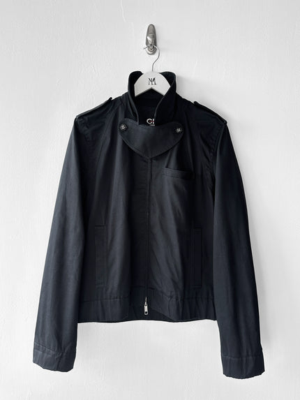GIANFRANCO FERRÉ - S/S 2008 STRAIGHT FIT JACKET WITH OVERSIZED THROAT FLAP