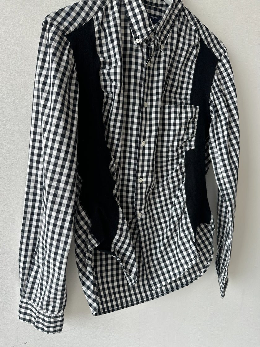 COMME DES GARÇONS HOMME - A/W 2008 RUCHED FRONT GINGHAM SHIRT