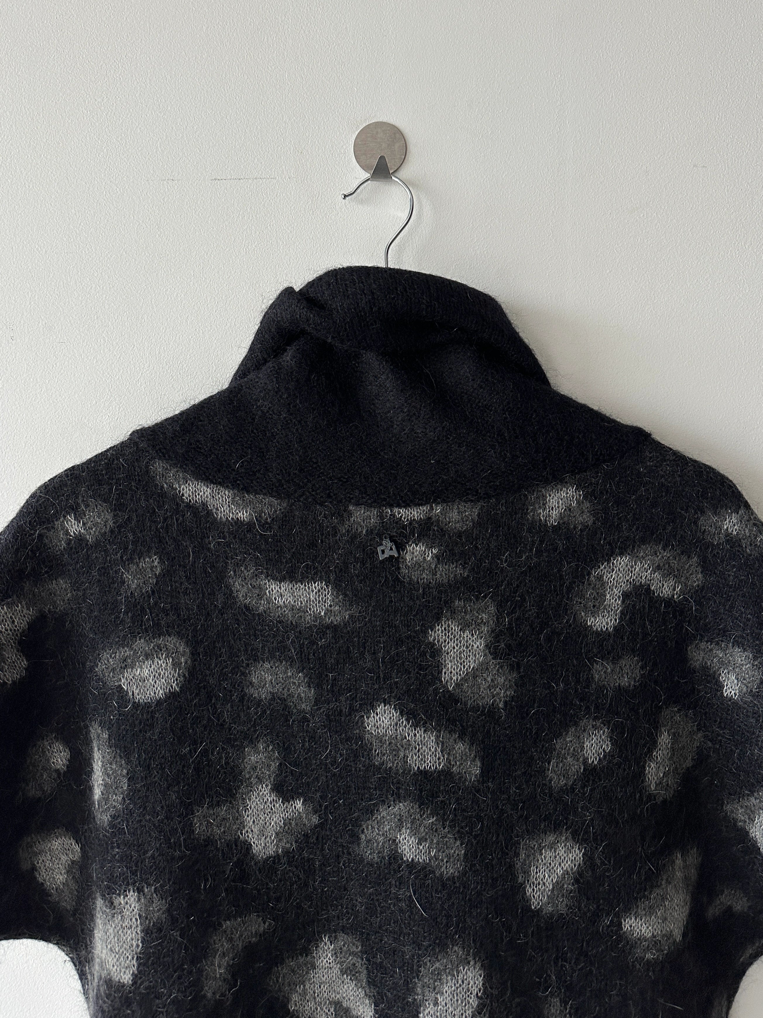 DANIELE ALESSANDRINI - 2000s FUZZY KNIT LONG VEST TOP