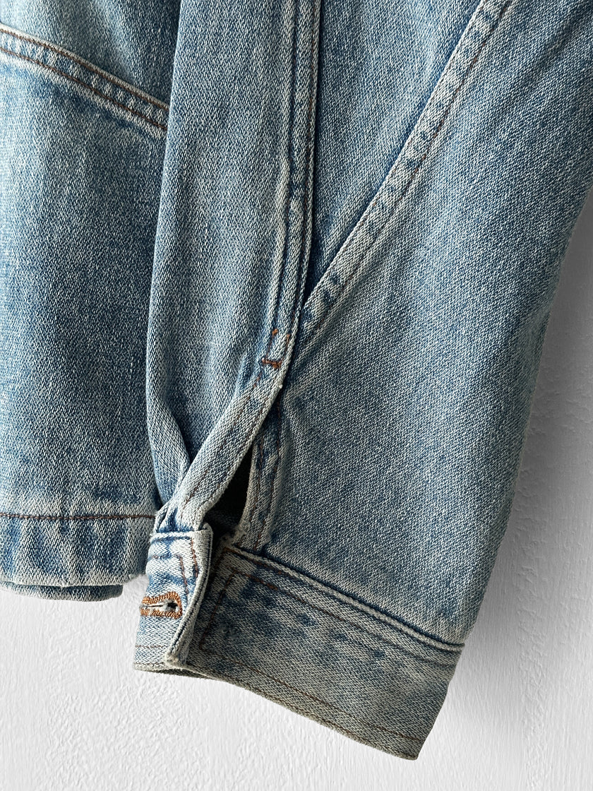 MARITHÉ + FRANÇOIS GIRBAUD - 1980s STONE WASHED DENIM JACKET