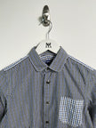 JUNYA WATANABE COMME DES GARÇONS - S/S 2010 GINGHAM CHECKS SHIRT WITH CURVED SLEEVE