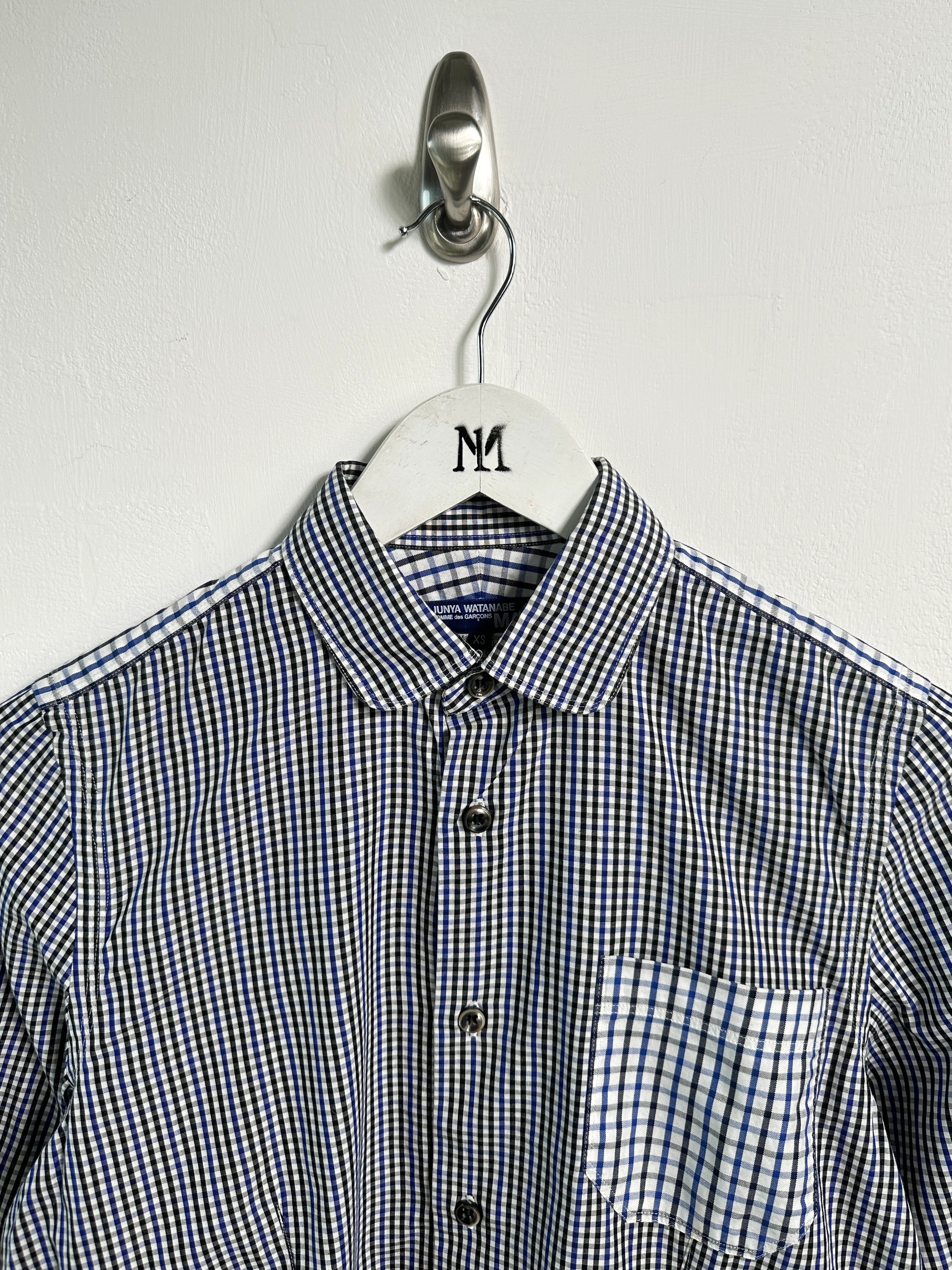 JUNYA WATANABE COMME DES GARÇONS - S/S 2010 GINGHAM CHECKS SHIRT WITH CURVED SLEEVE