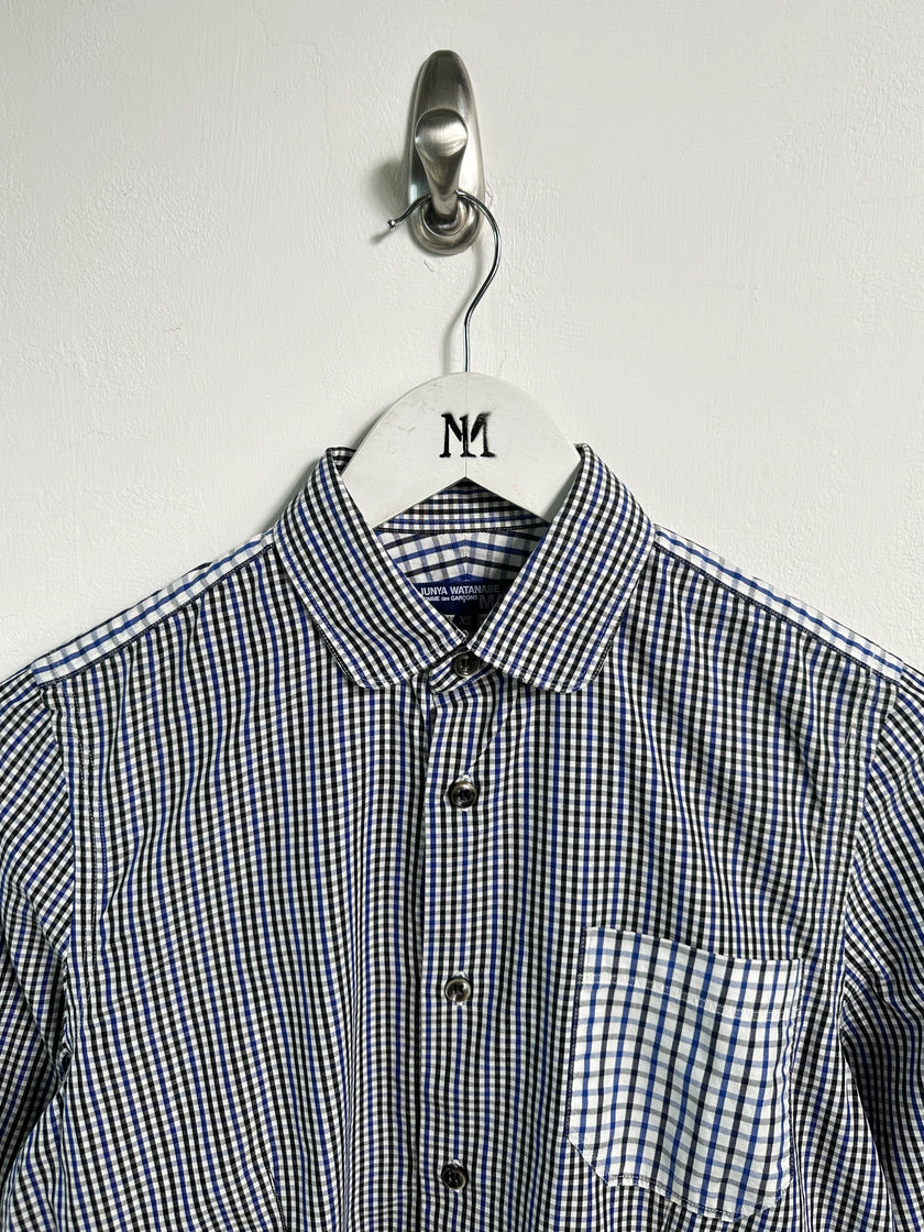 JUNYA WATANABE COMME DES GARÇONS - S/S 2010 GINGHAM CHECKS SHIRT WITH CURVED SLEEVE