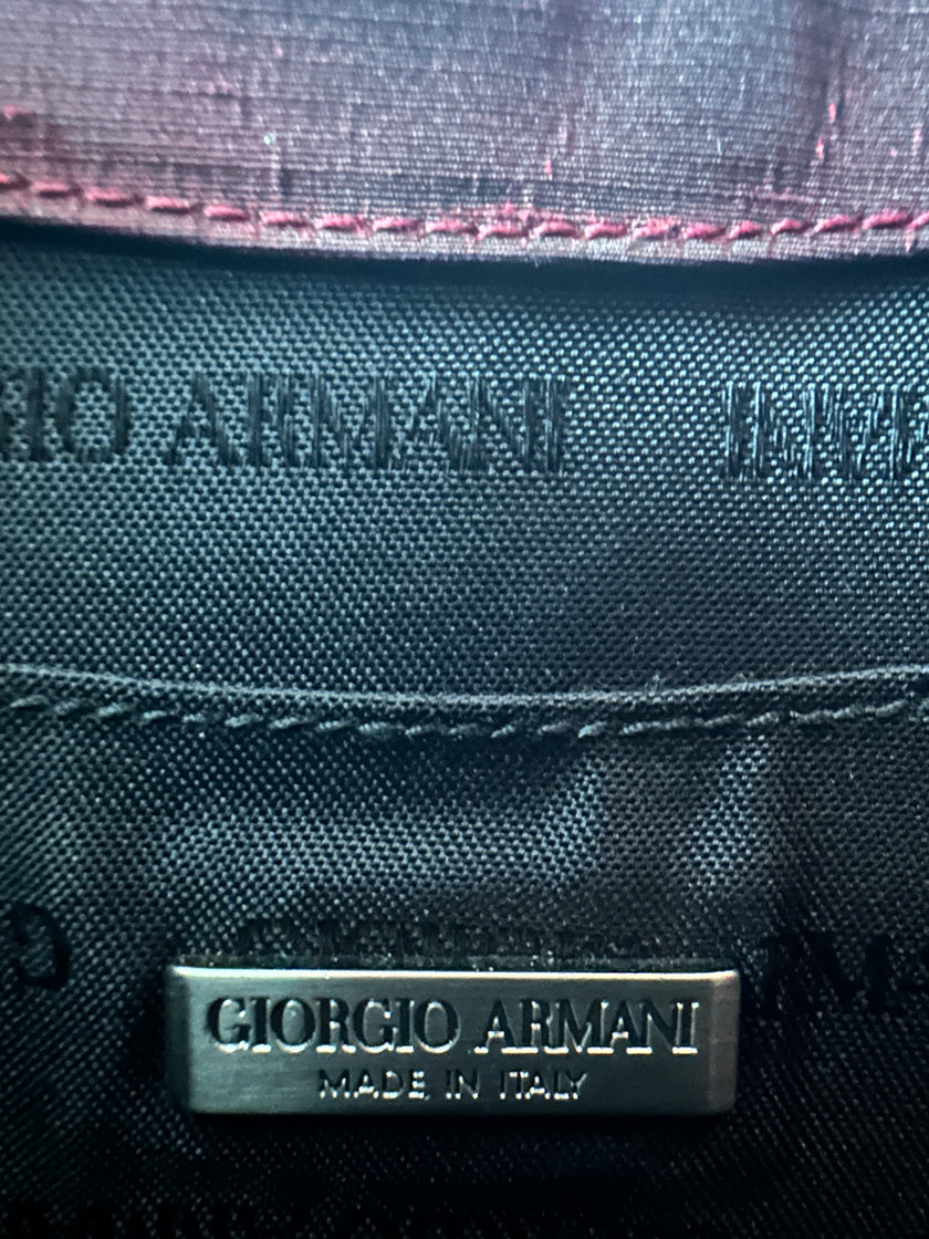 GIORGIO ARMANI -  1990s ORGANZA CRESCENT HANDBAG