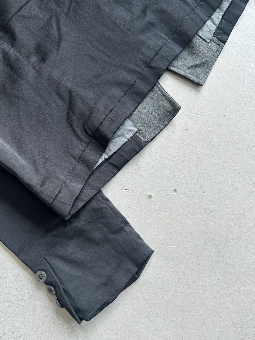 JANNE FAURE - 1990s CROP FIT JACKET WITH WOOL COLLAR