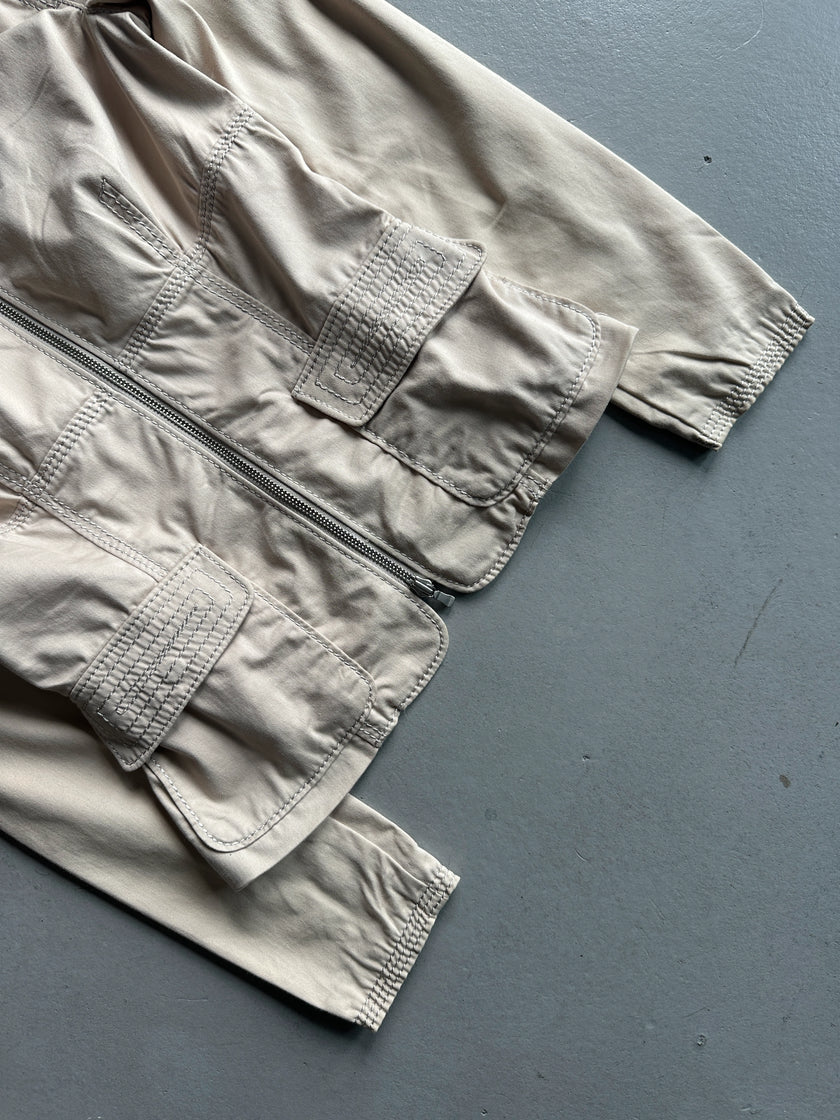 ARMANI EXCHANGE - 1990s TWO WAY ZIP LIGHT JACKET