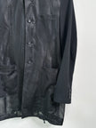 COMME DES GARÇONS - S/S 2025 PERFORATED MESH JACKET WITH CONSTRASTING SLEEVE