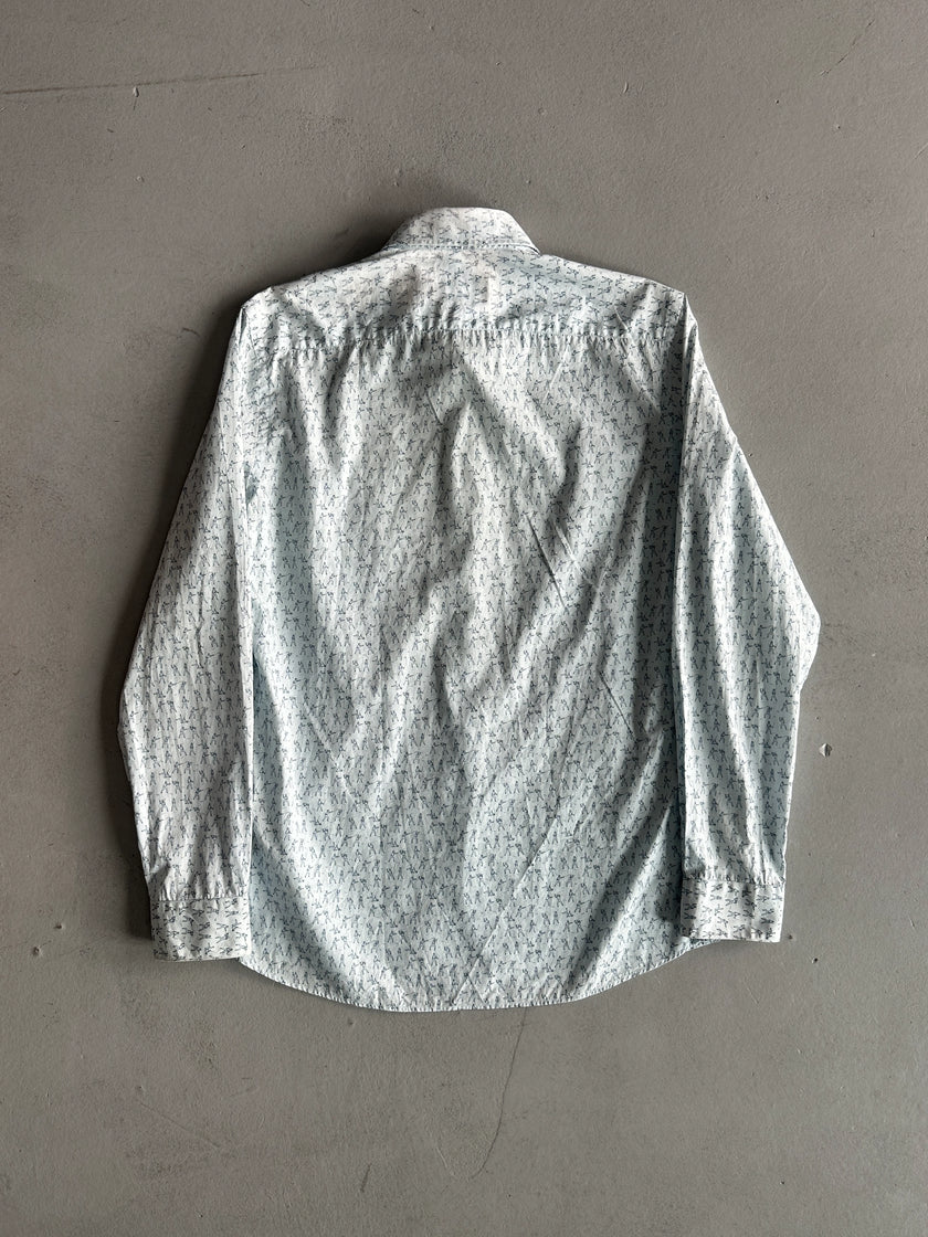 PRADA - S/S 2012 COMBAT PRINT LONG SLEEVE SHIRT