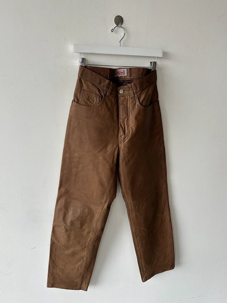 CHEVIGNON - early 1990s LEATHER TROUSERS