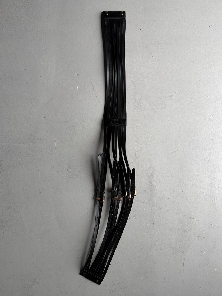 MOSCHINO - 1990s MULTI STRAP LEATHER BELT