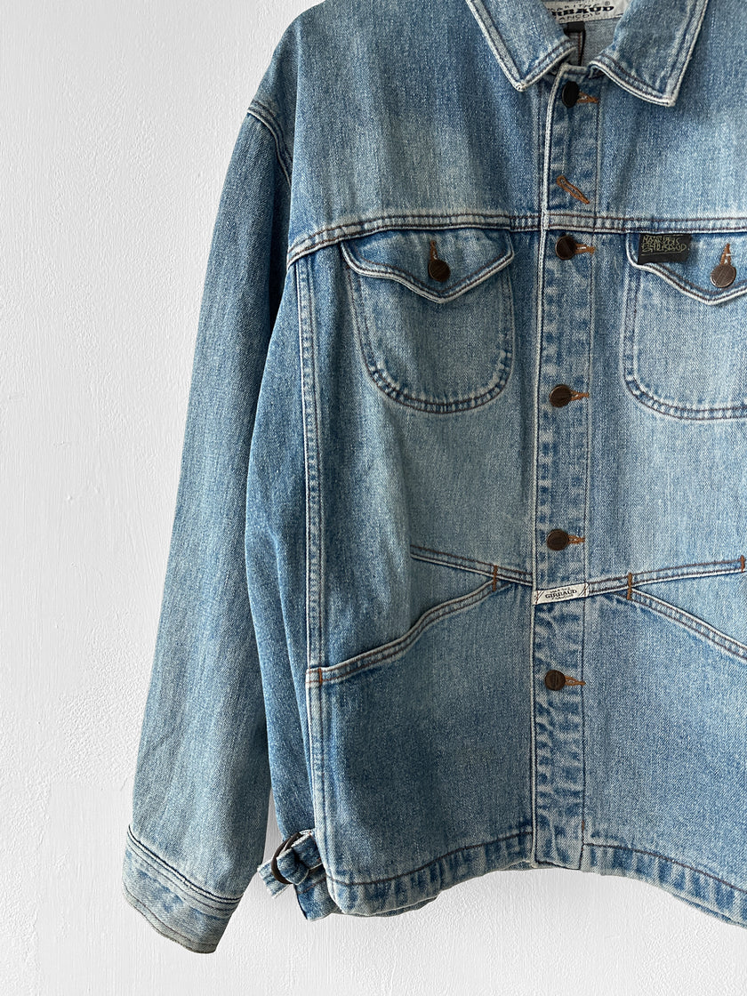 MARITHÉ + FRANÇOIS GIRBAUD - 1980s STONE WASHED DENIM JACKET