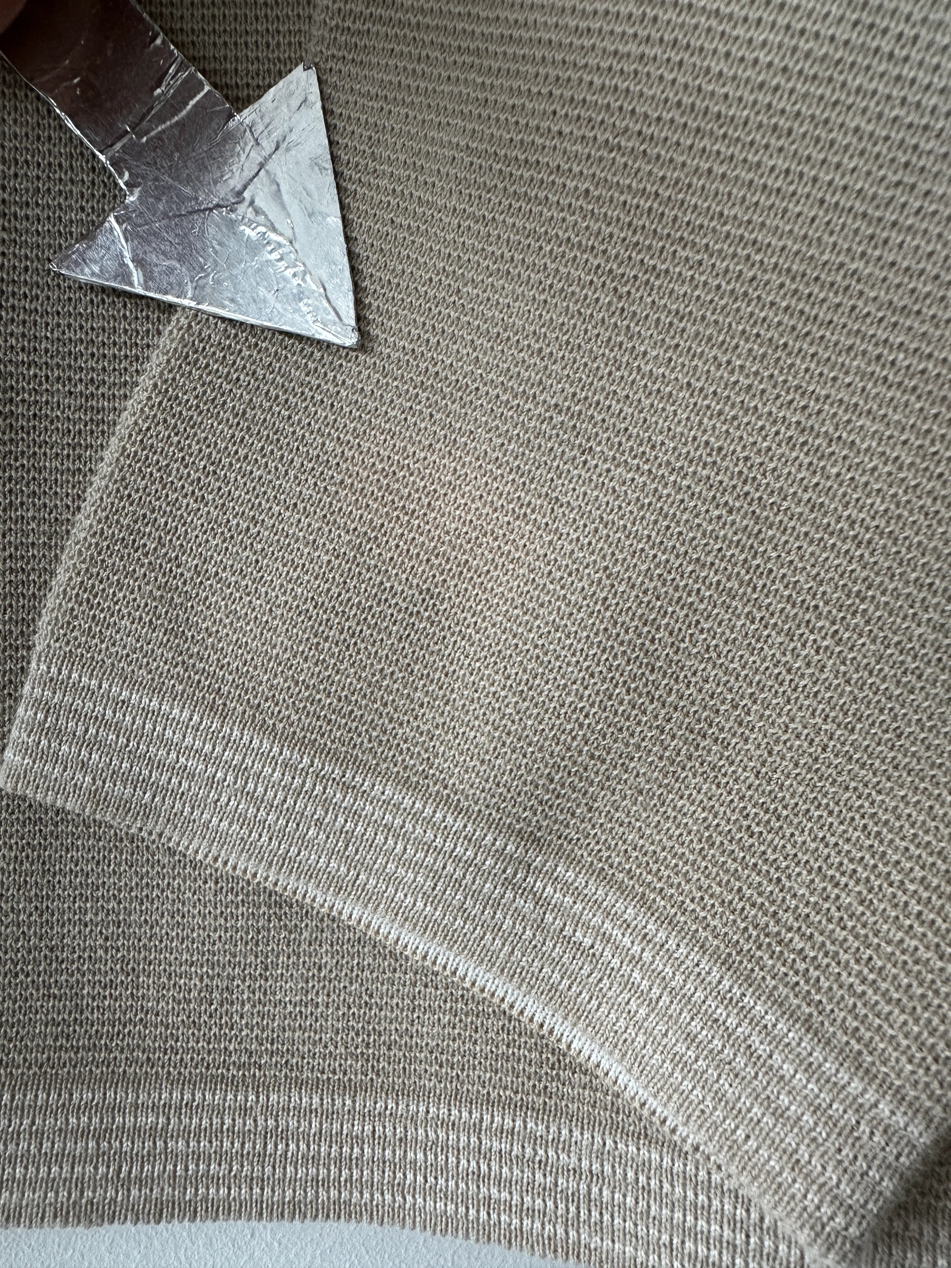 GIANFRANCO FERRÉ - 1990s TEXTURED KNIT CROP FIT PULLOVER