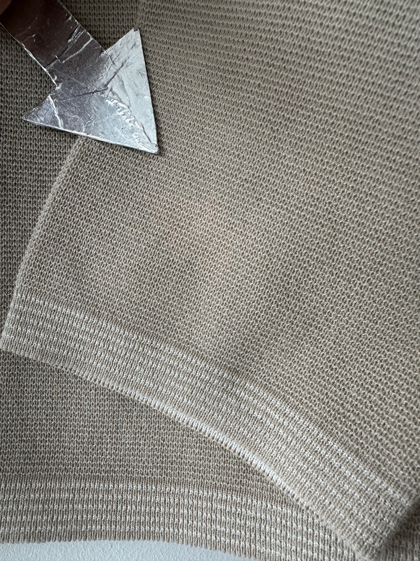 GIANFRANCO FERRÉ - 1990s TEXTURED KNIT CROP FIT PULLOVER