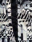 RITSUKO SHIRAHAMA - 1990s SCULPTURAL PRINTED JACKET